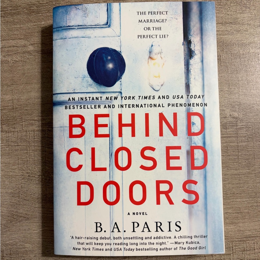 'Behind Closed Doors' by B.A. Paris